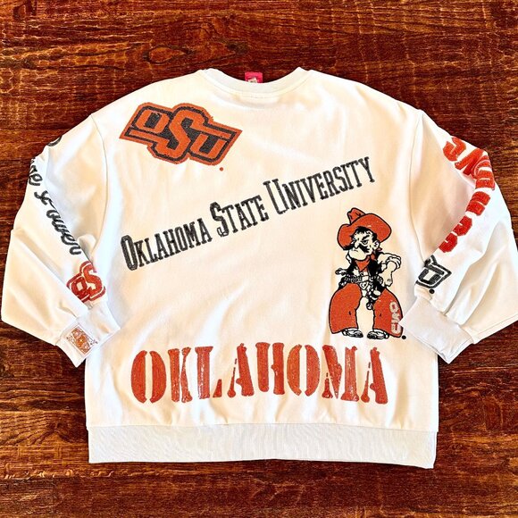 NWT, Medium, Queen of Sparkles Oklahoma State Cowboys OSU Women's Sweatshirt - Picture 6 of 10